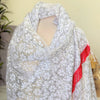 Traditional Amazigh white lace scarf