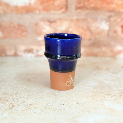 Blue brown handmade gift box