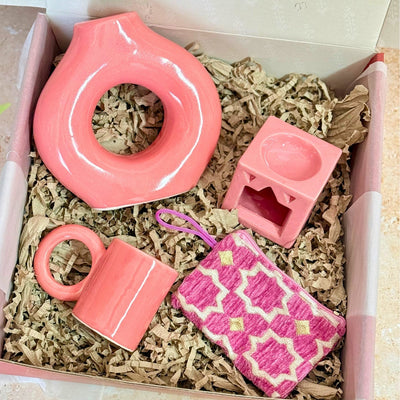 Tazoult pink handmade gift box