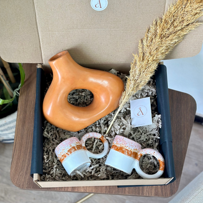 Anzar Orange Handcrafted Gift Box