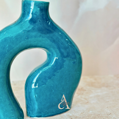 Atlas handmade varnished vase