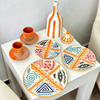 Set assiettes Amazigh orange - Ajbir