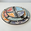 Set assiettes Amazigh noir - Ajbir