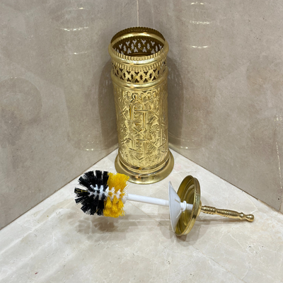 Nakch gold-plated brass brush holder