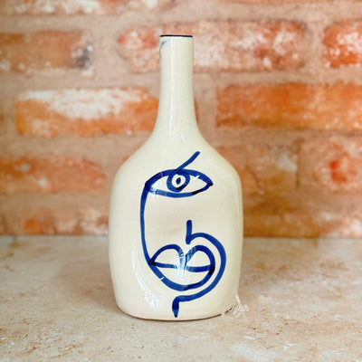 Oudm blue bottle vase