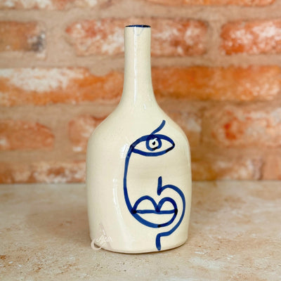Oudm blue bottle vase