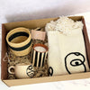 XL Oudm Black and White Handcrafted Gift Box