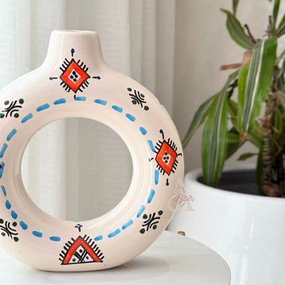 Handcrafted vase Tafoukt Amazigh Ameqrane