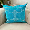 Housse de coussin Sabra (soie de cactus) Turquoise - Ajbir