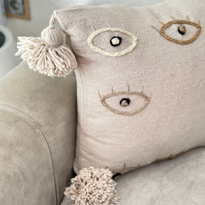 Housse de coussin Aln beige - Ajbir