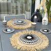 Black Tafoukt plate set (6 pieces)