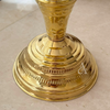 Handcrafted side table 100% gold-plated brass