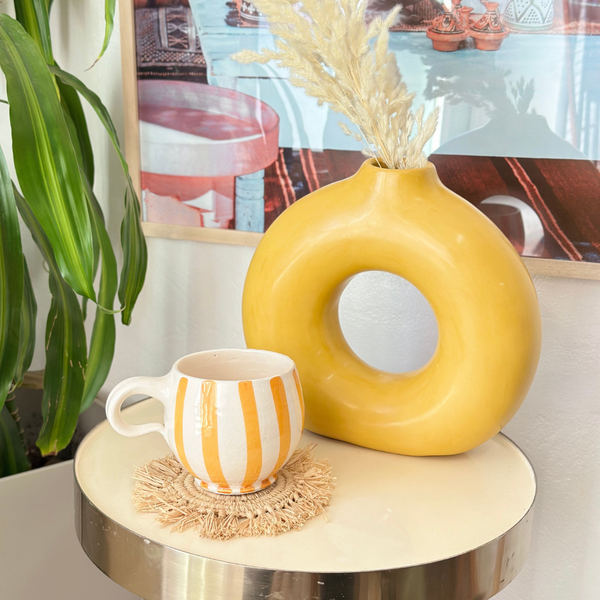 Mug rayé orange clair - Ajbir