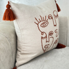 Housse de coussin Oudm terracota 50cm/50cm