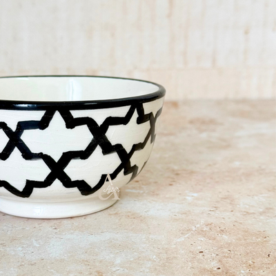 Black Zellige bowl