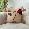 Housse de coussin Tarbouch beige