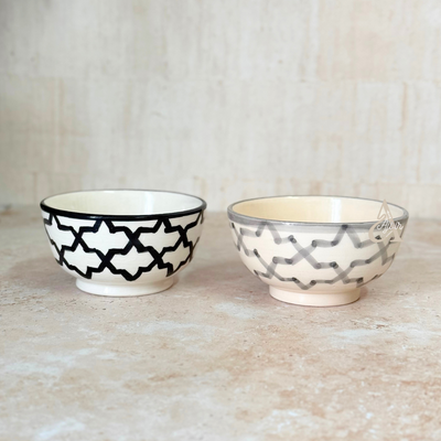 Black Zellige bowl