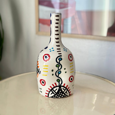 Hennou Amazigh bottle handmade vase