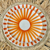Orange Tafoukt plate set (12 pieces)