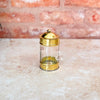 Glass and gold brass box