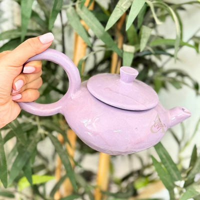 Purple teapot handcrafted gift box