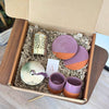 Purple and silver handcrafted gift box
