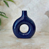 Medium elongated Tafoukt varnished handmade vase