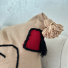 Housse de coussin Tarbouch beige