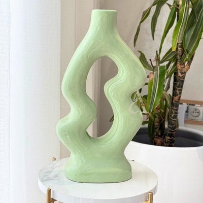 Anarouz handmade vase, large varnished