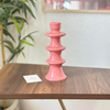 Modern pink candle holder