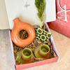 Olive green Tafoukt handcrafted gift box