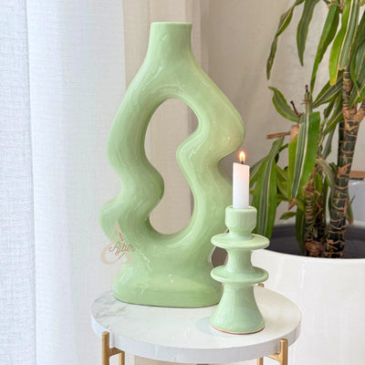 Anarouz handmade vase, large varnished
