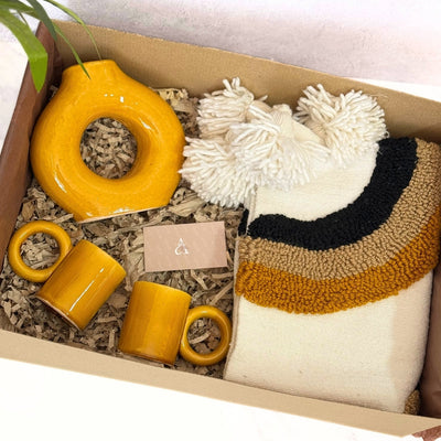 XL Mustard Yellow Handcrafted Gift Box
