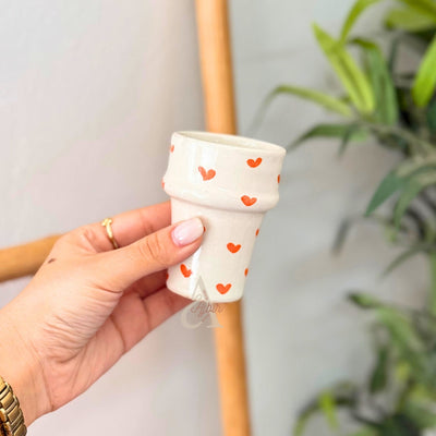 Beldi Tayri orange heart mug