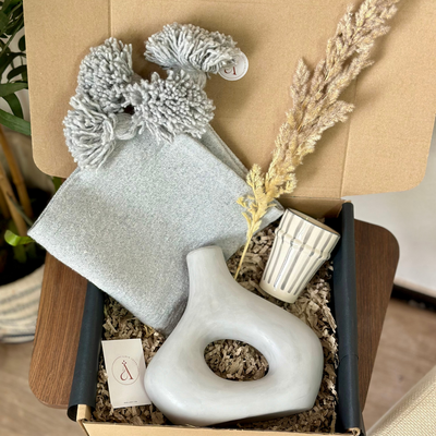 Tanara Light Grey Handcrafted Gift Box