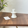 Modern white candle holder