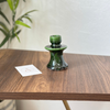 Modern green candle holder