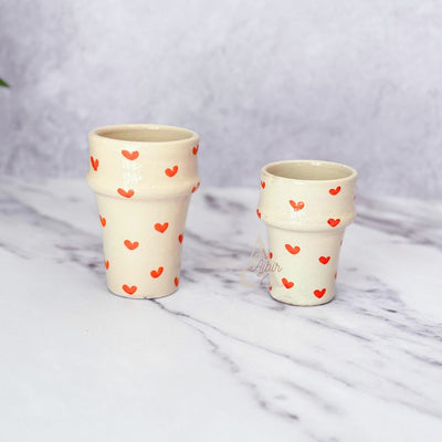 Beldi Tayri orange heart mug