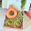 Olive green Tafoukt handcrafted gift box