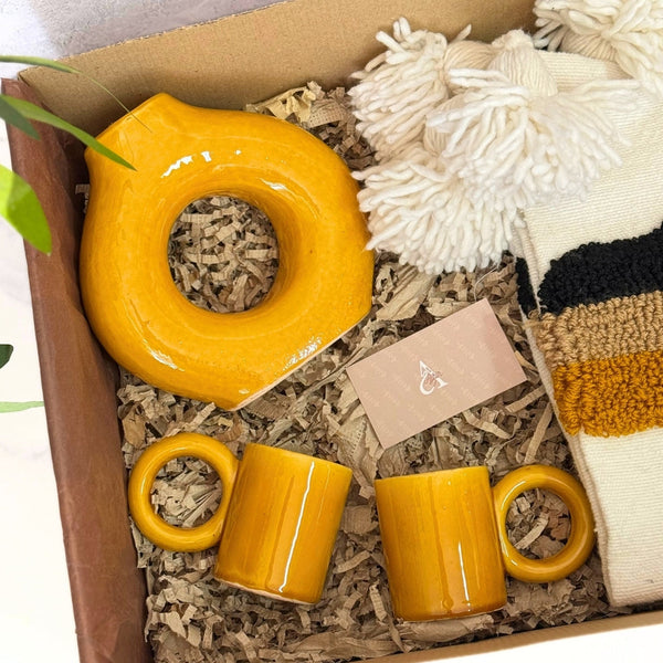 XL Mustard Yellow Handcrafted Gift Box