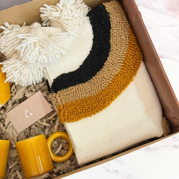 XL Mustard Yellow Handcrafted Gift Box