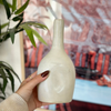 Small cream bottle handmade vase