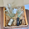 Handmade clear carafe gift box