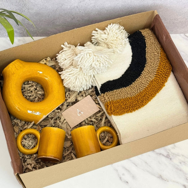 XL Mustard Yellow Handcrafted Gift Box