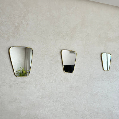 Adrir small brass mirror