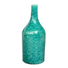 Vase bouteille turquoise