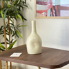 Small cream bottle handmade vase