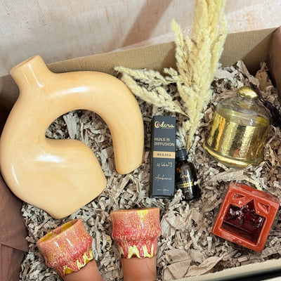 XL Atlas beige handcrafted gift box
