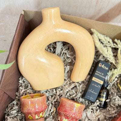 XL Atlas beige handcrafted gift box