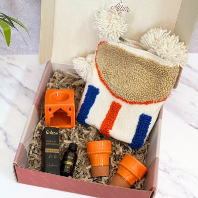 Azegzaw orange handcrafted gift box